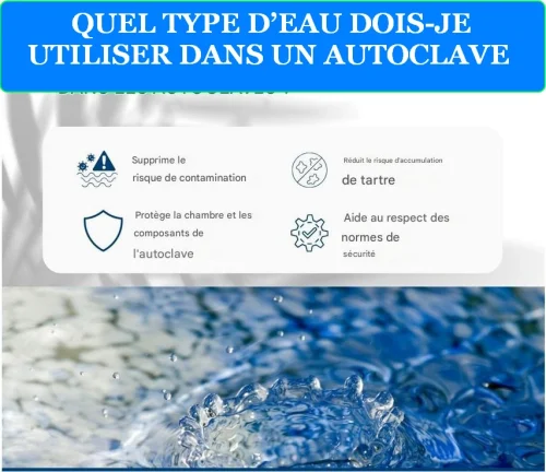 LIRE LA SUITE À PROPOS DE L’ARTICLE QUEL TYPE D’EAU  DEVEZ  VOUS UTILISER  DANS UN AUTOCLAVE ?