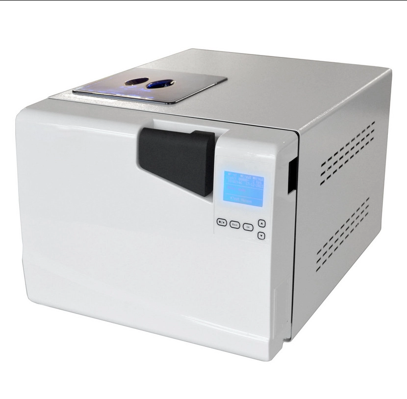 AUTOCLAVE SERIE E LCD NOIR 8L 2 AUTOCLAVE SÉRIE E 8L IMPRIMANTE THERMIQUE ET PORT USB INTÉGRÉS