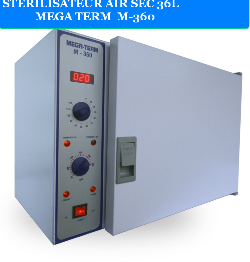 STERILISATEUR MEGA-TERM M-360 1 STERILISATEUR AIR SEC 36 L MEGA TERM M-360