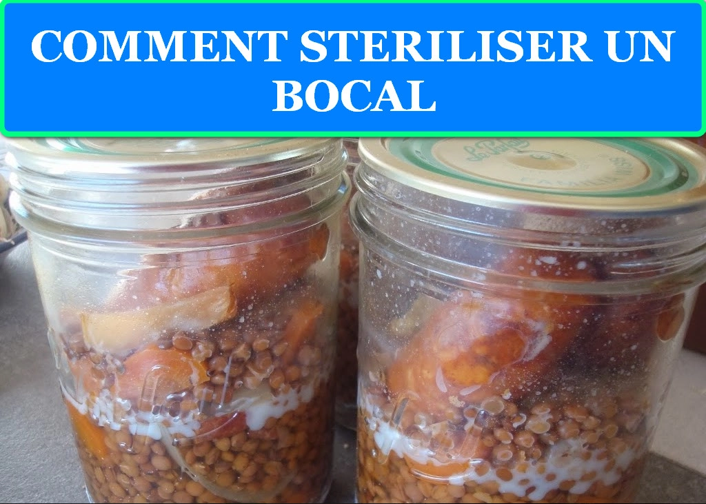 COMMENT STERILISER UN BOCAL 