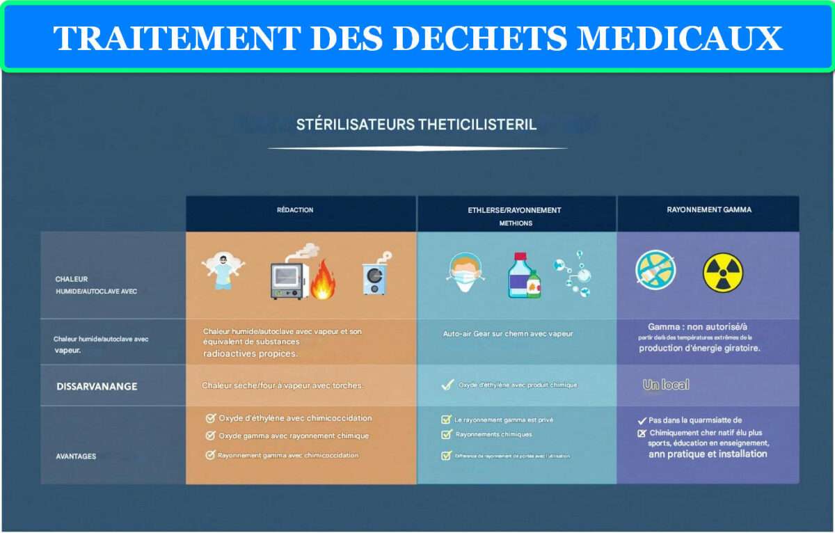 LA STERILISATION PAR CHALEUR HUMIDE : PRINCIPES, APPLICATIONS ET AVANTAGES 5 TRAITEMENT DES DECHETS MEDICAUX