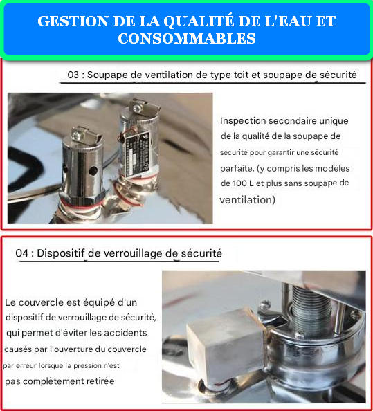 PROBLEMES D'AUTOCLAVE QUI NE S’OUVRE PAS : CAUSES, SOLUTIONS ET PREVENTION 11 GESTION DE LA QUALITÉ DE L'EAU ET CONSOMMABLES