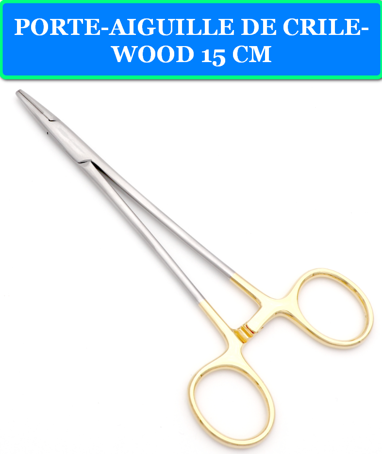 PORTE-AIGUILLE DE CRILE-WOOD 15 CM INOX SATINE 2 80205 PORTE-AIGUILLE DE CRILE-WOOD 15 CM INOX SATINE