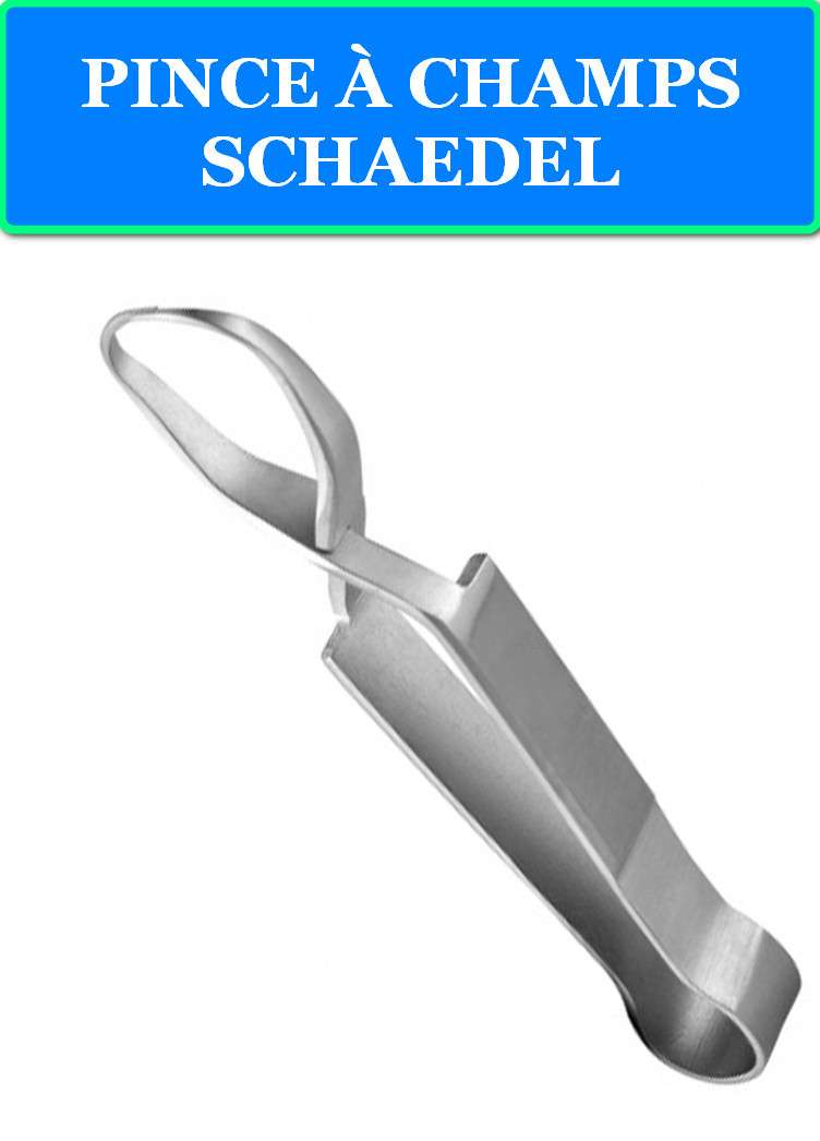 PINCE À CHAMPS SCHAEDEL (9 CM) 2 PINCE À CHAMPS SCHAEDEL