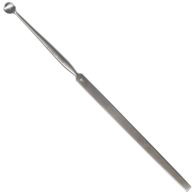 CURETTE FINE PLEINE PETIT MANCHE 6 MM