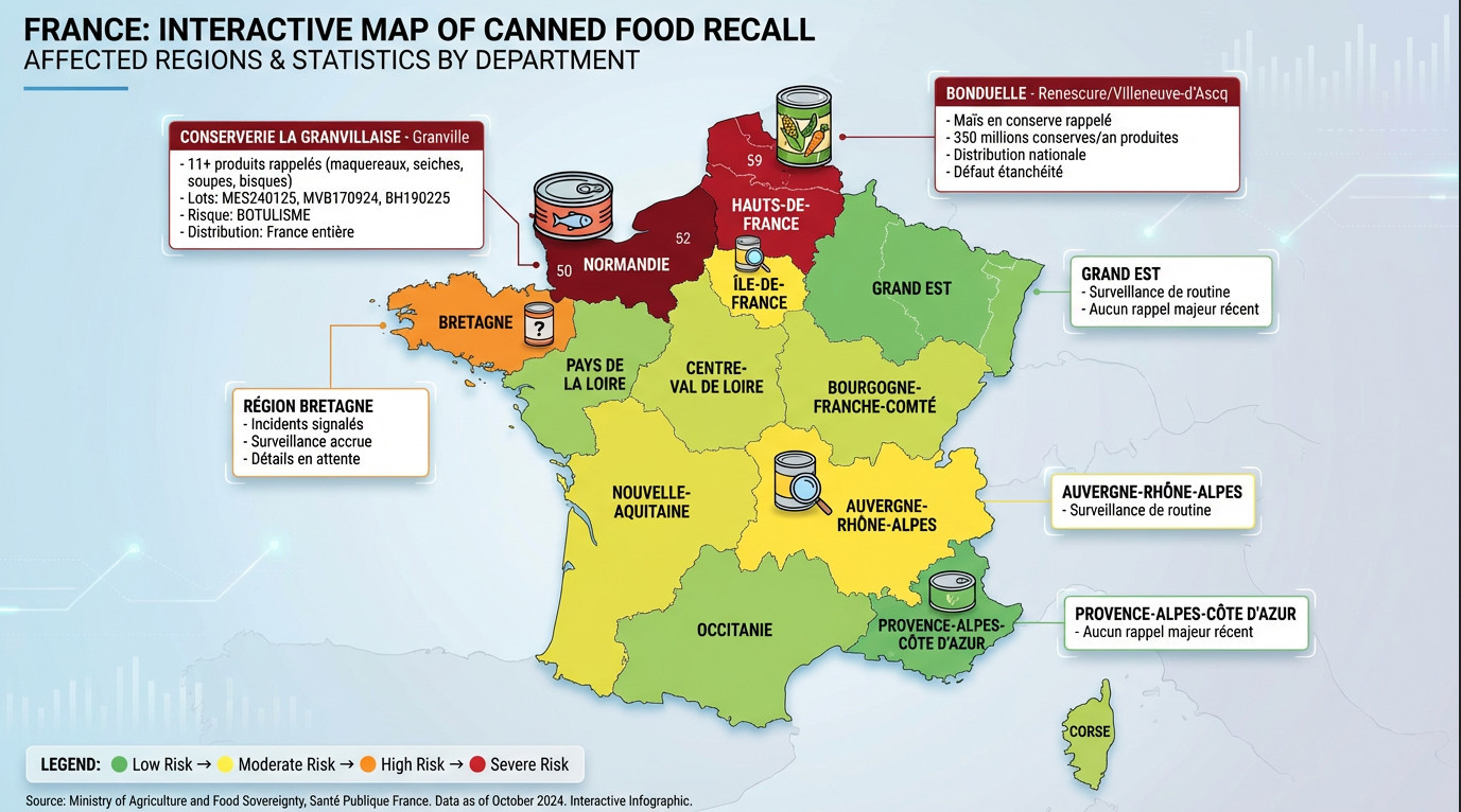 RAPPELS DE CONSERVES EN FRANCE 7 FRANCE CARTE INTERACTICE DES RAPPELS DE CONSERVES